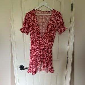 Floral wrap dress